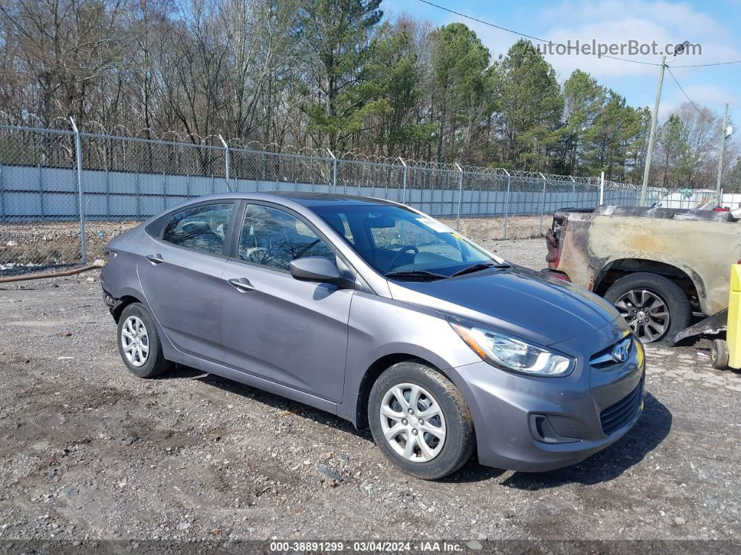 2014 Hyundai Accent Gls Gray vin: KMHCT4AE1EU737287