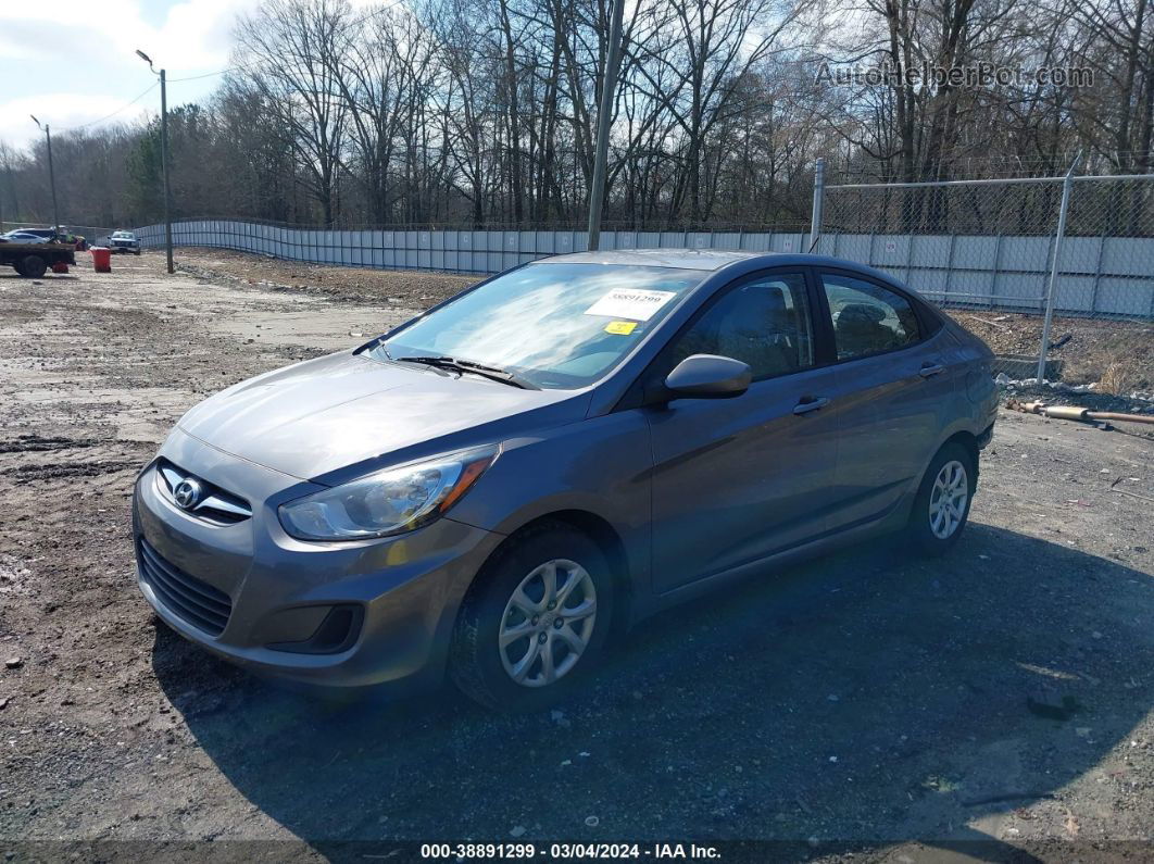 2014 Hyundai Accent Gls Gray vin: KMHCT4AE1EU737287