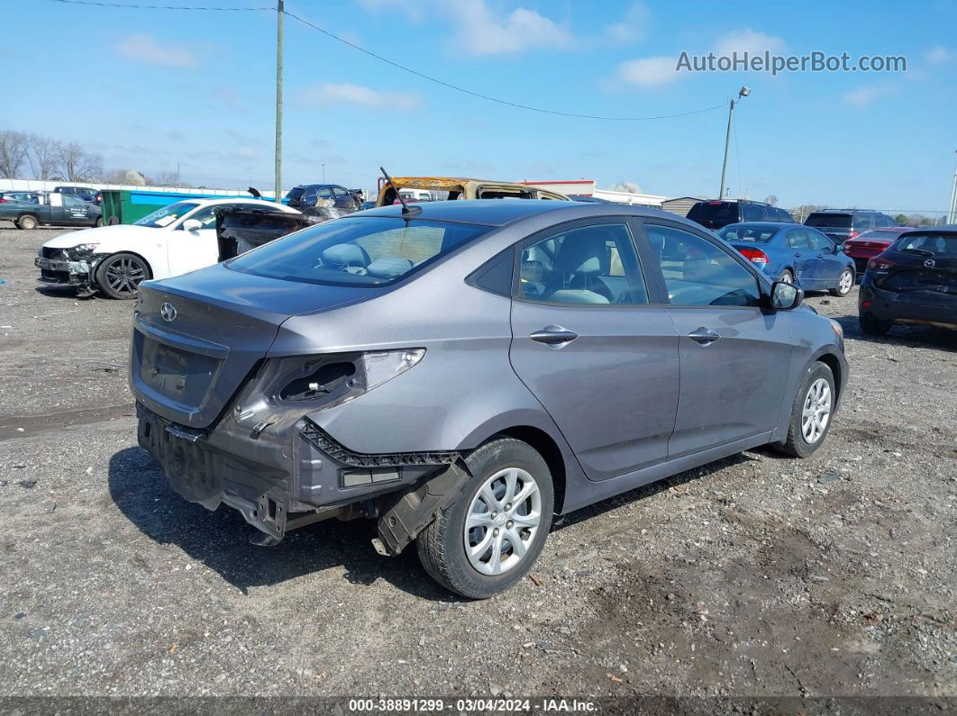 2014 Hyundai Accent Gls Gray vin: KMHCT4AE1EU737287