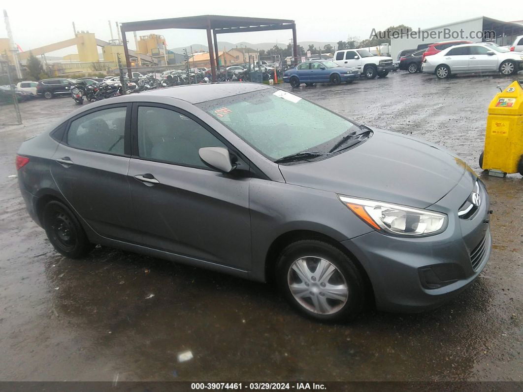 2015 Hyundai Accent Gls Серый vin: KMHCT4AE1FU819439