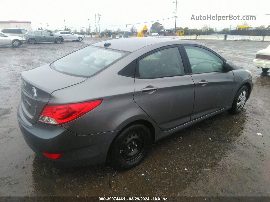 2015 Hyundai Accent Gls Gray vin: KMHCT4AE1FU819439