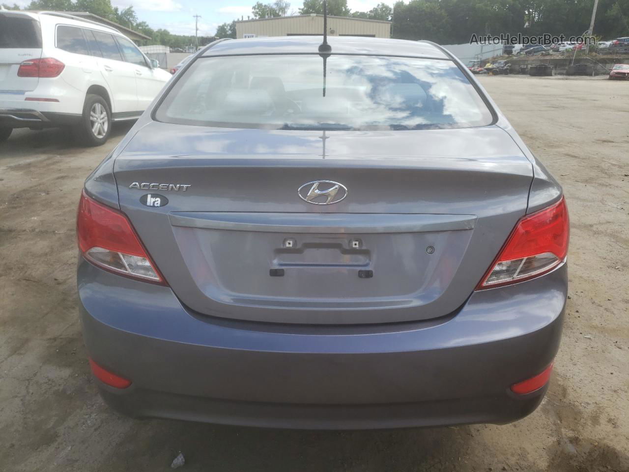 2015 Hyundai Accent Gls Gray vin: KMHCT4AE1FU820283