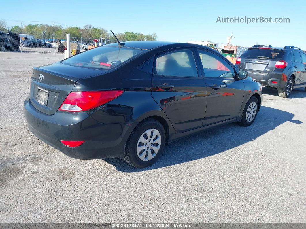 2015 Hyundai Accent Gls Black vin: KMHCT4AE1FU826956