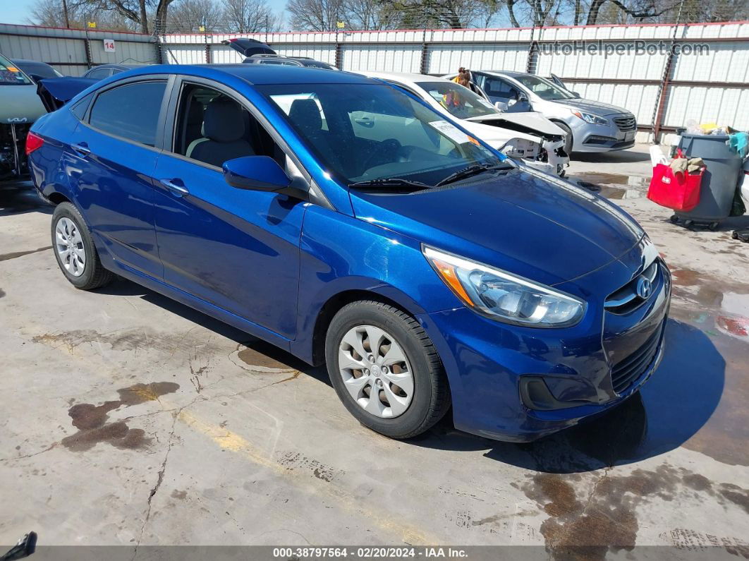 2015 Hyundai Accent Gls Синий vin: KMHCT4AE1FU839741