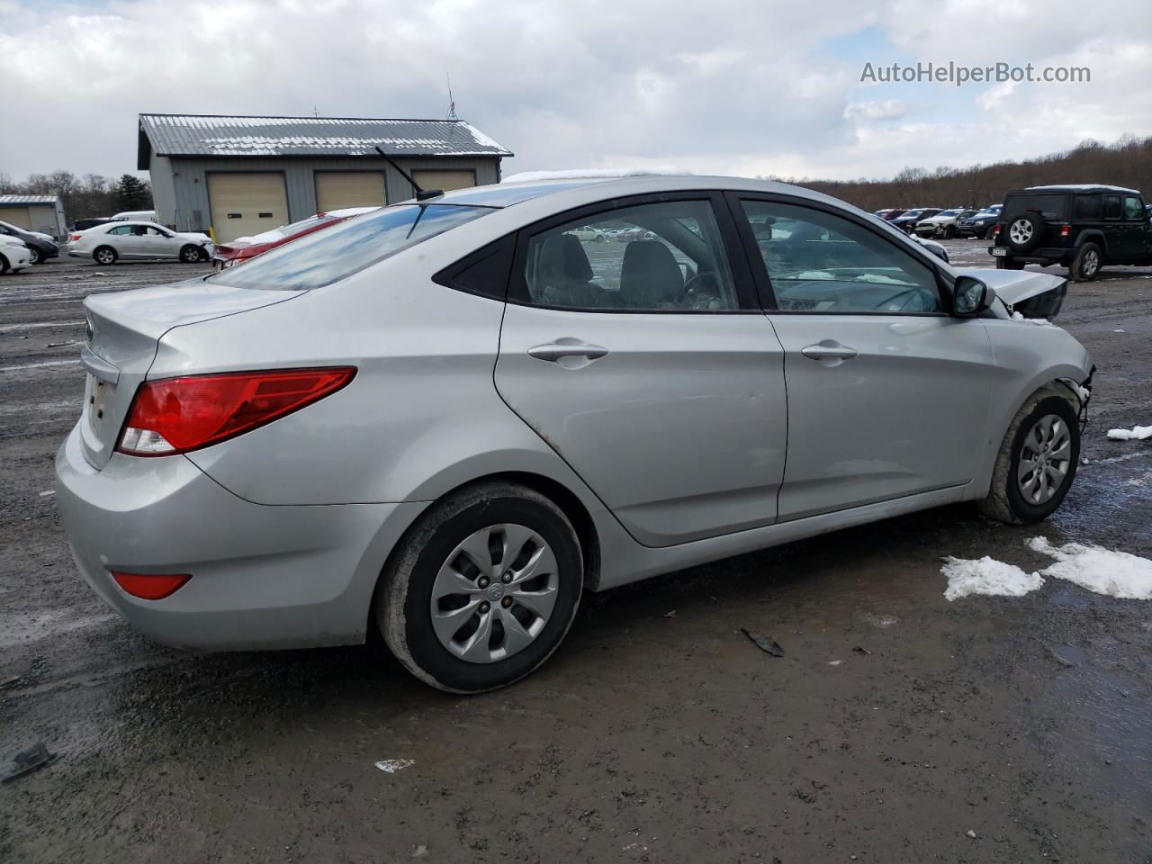 2015 Hyundai Accent Gls Silver vin: KMHCT4AE1FU872996