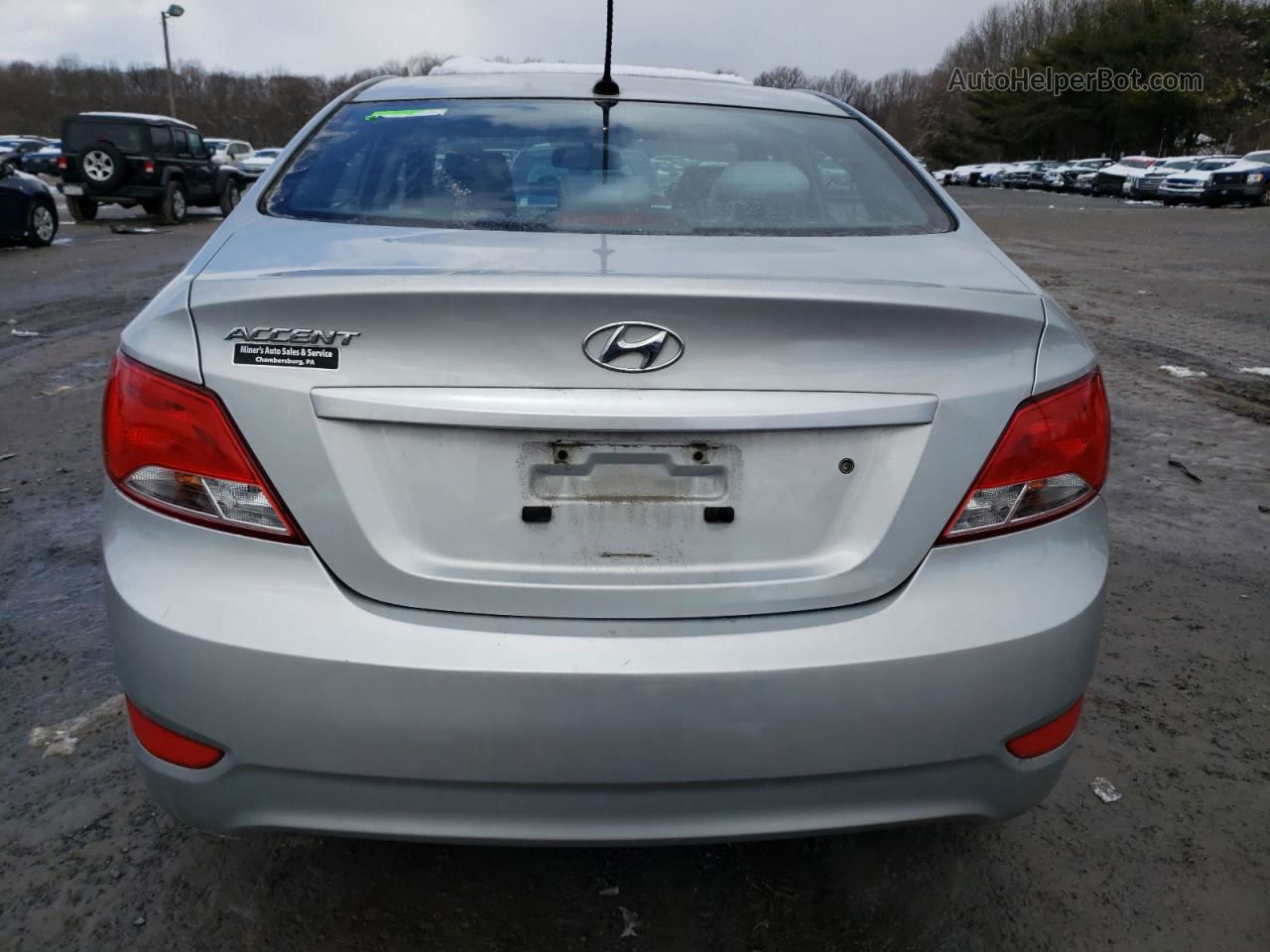 2015 Hyundai Accent Gls Silver vin: KMHCT4AE1FU872996