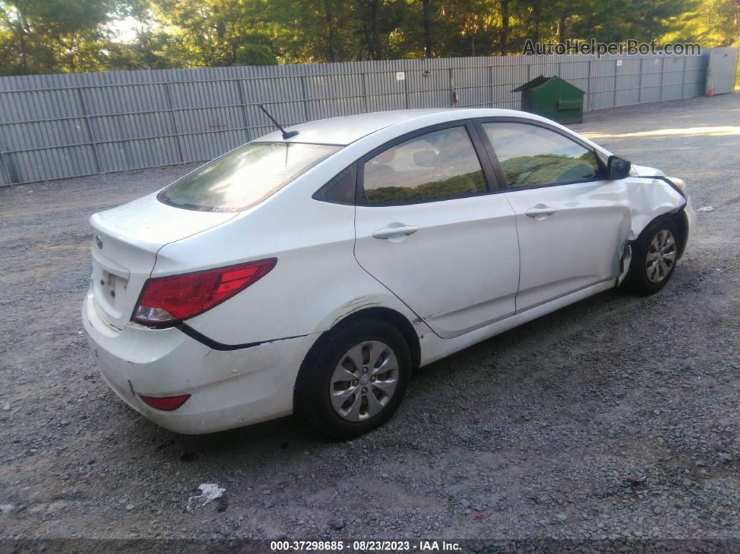 2015 Hyundai Accent Gls White vin: KMHCT4AE1FU876739