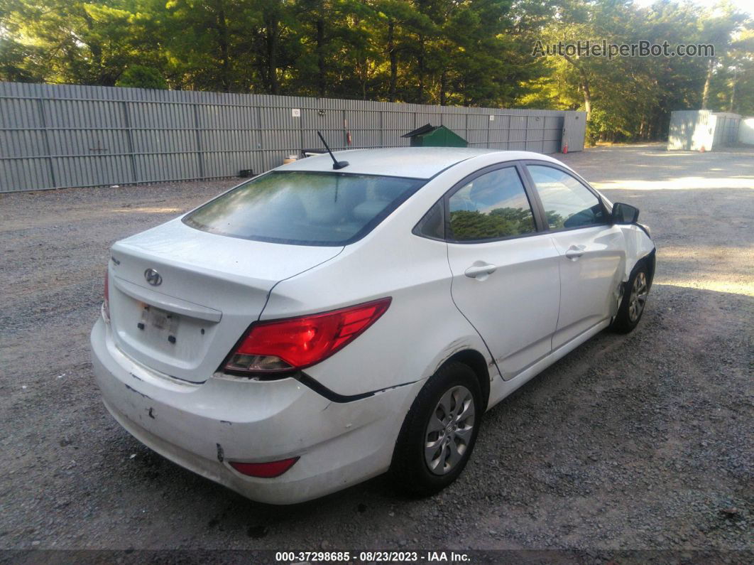 2015 Hyundai Accent Gls White vin: KMHCT4AE1FU876739