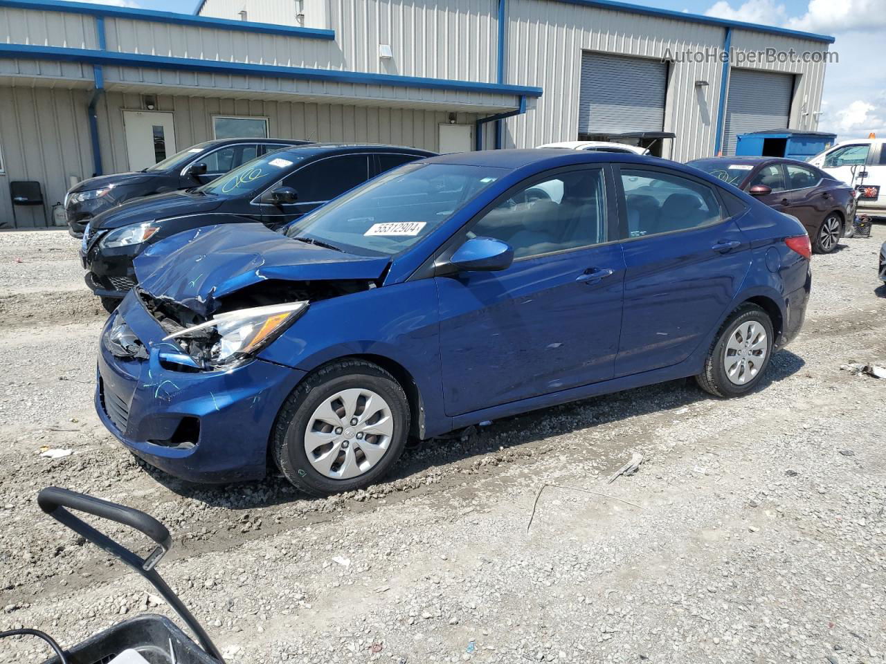 2015 Hyundai Accent Gls Синий vin: KMHCT4AE1FU896408