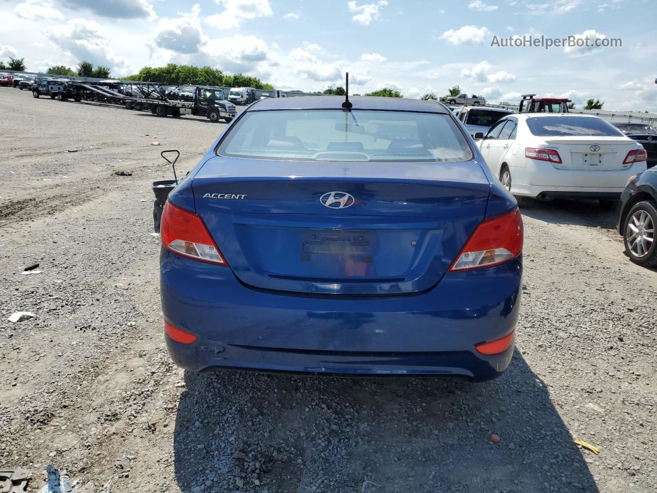 2015 Hyundai Accent Gls Синий vin: KMHCT4AE1FU896408