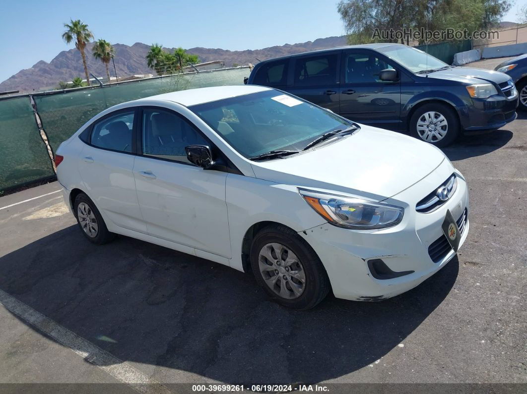 2015 Hyundai Accent Gls White vin: KMHCT4AE1FU917340