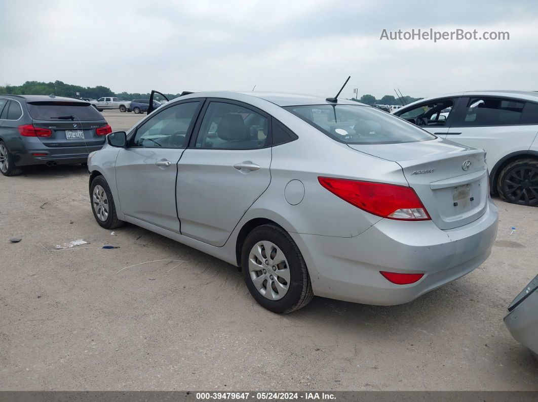 2015 Hyundai Accent Gls Silver vin: KMHCT4AE1FU920464