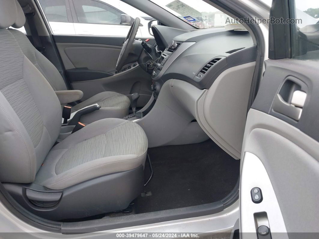 2015 Hyundai Accent Gls Silver vin: KMHCT4AE1FU920464