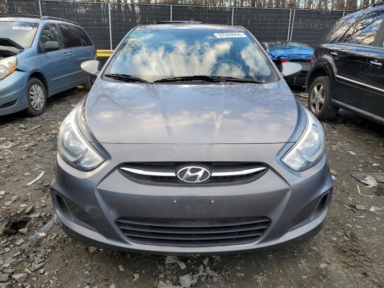 2015 Hyundai Accent Gls Charcoal vin: KMHCT4AE1FU920643