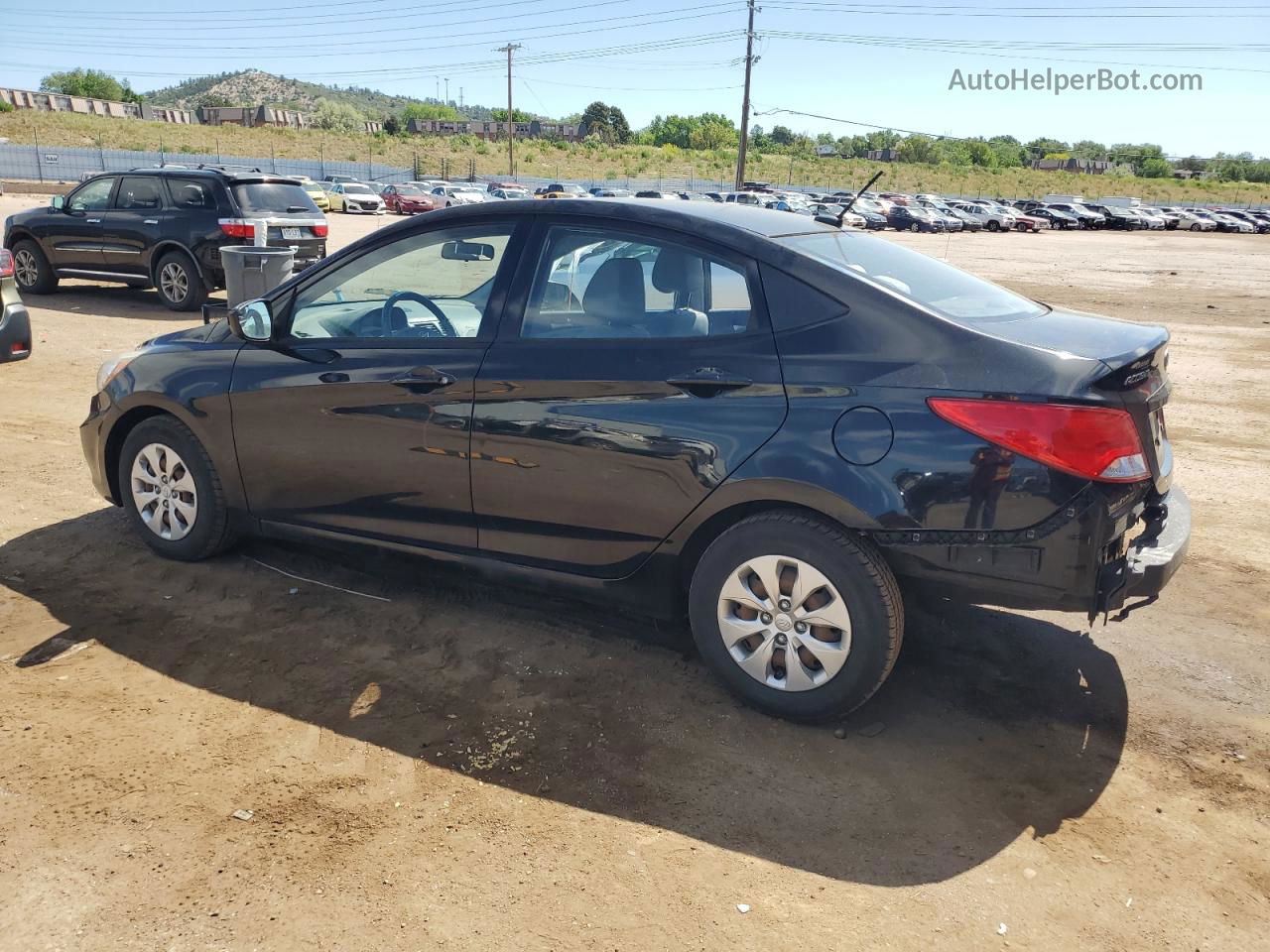 2015 Hyundai Accent Gls Черный vin: KMHCT4AE1FU921792