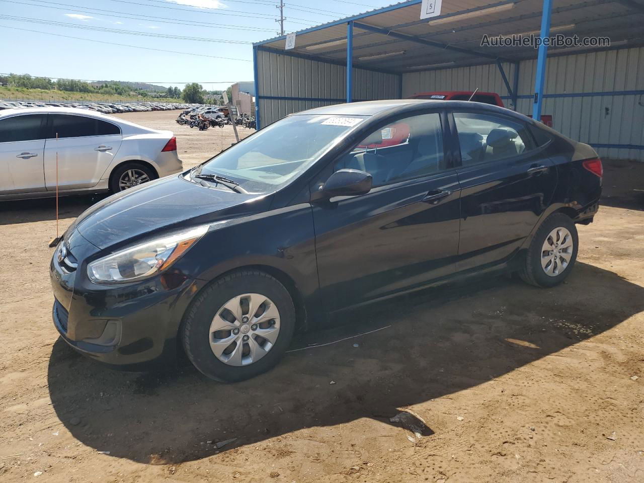 2015 Hyundai Accent Gls Черный vin: KMHCT4AE1FU921792