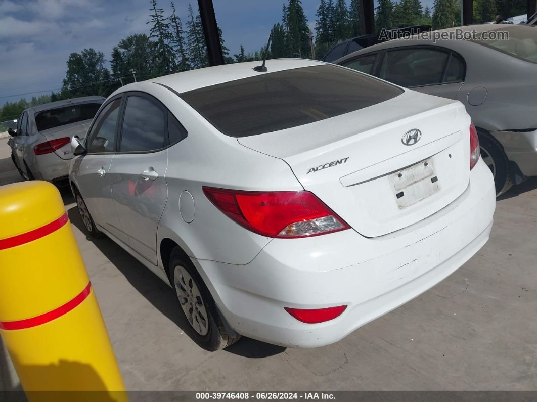 2015 Hyundai Accent Gls White vin: KMHCT4AE1FU922067