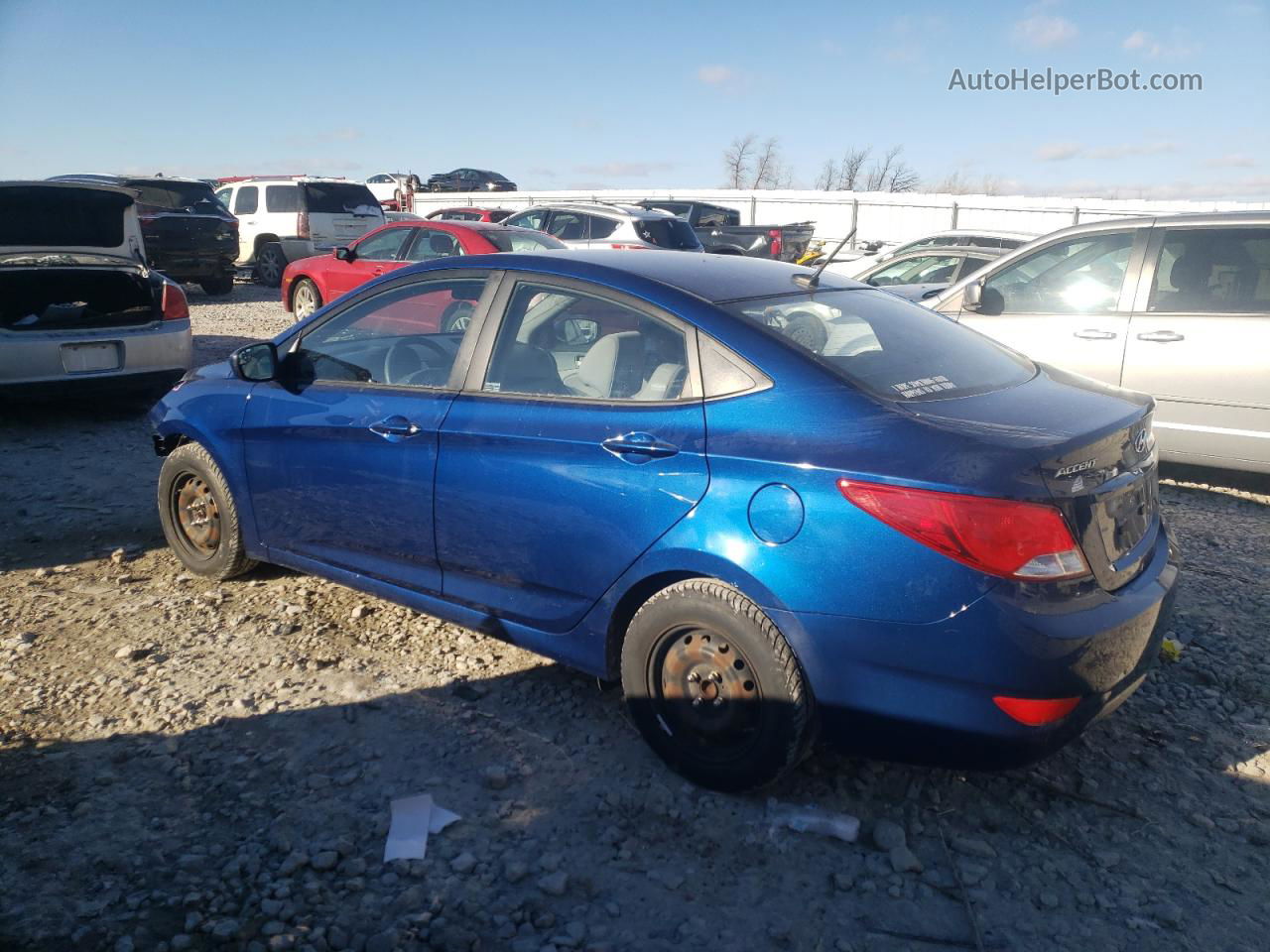 2015 Hyundai Accent Gls Blue vin: KMHCT4AE1FU922845