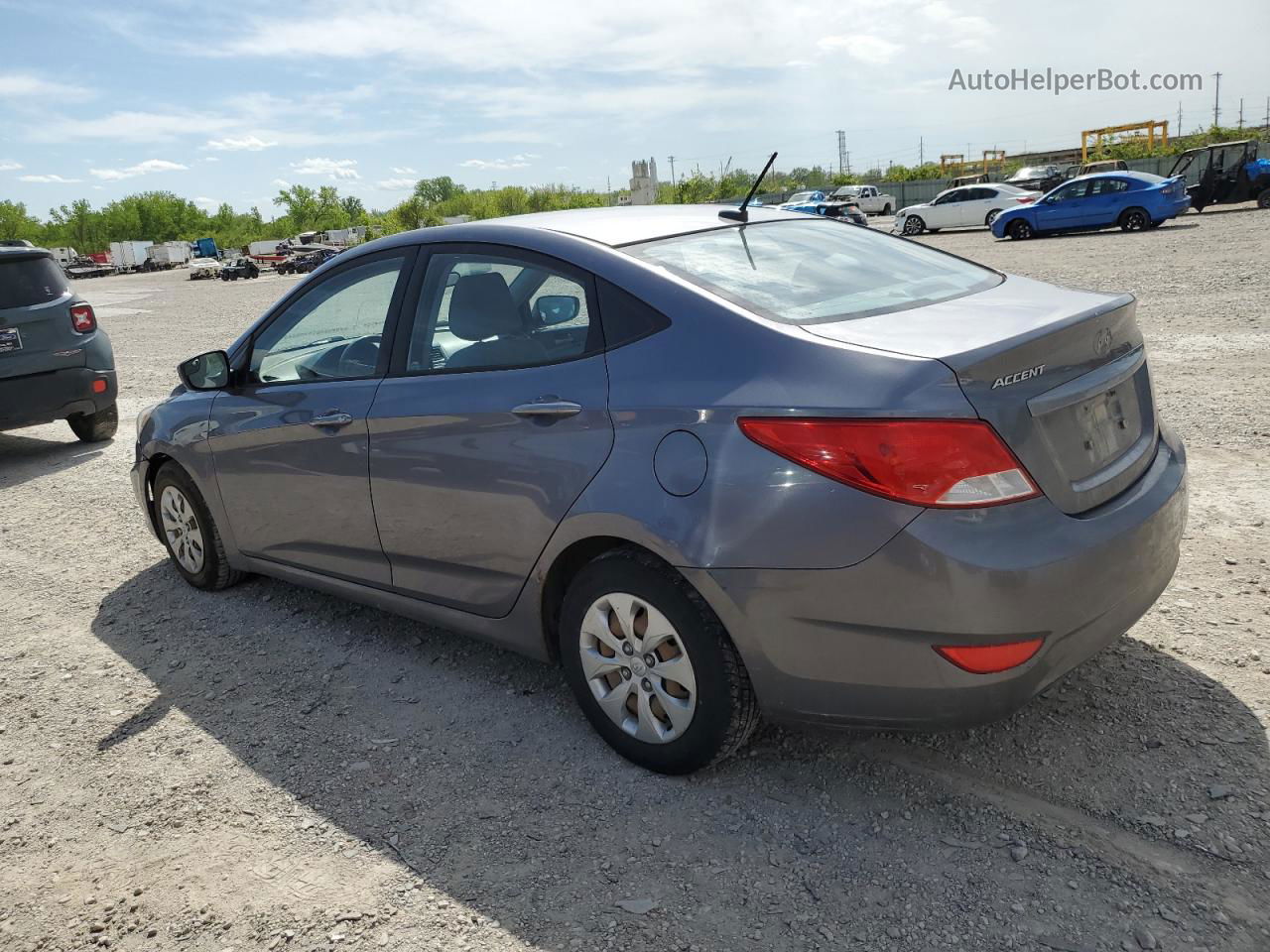 2015 Hyundai Accent Gls Gray vin: KMHCT4AE1FU931142