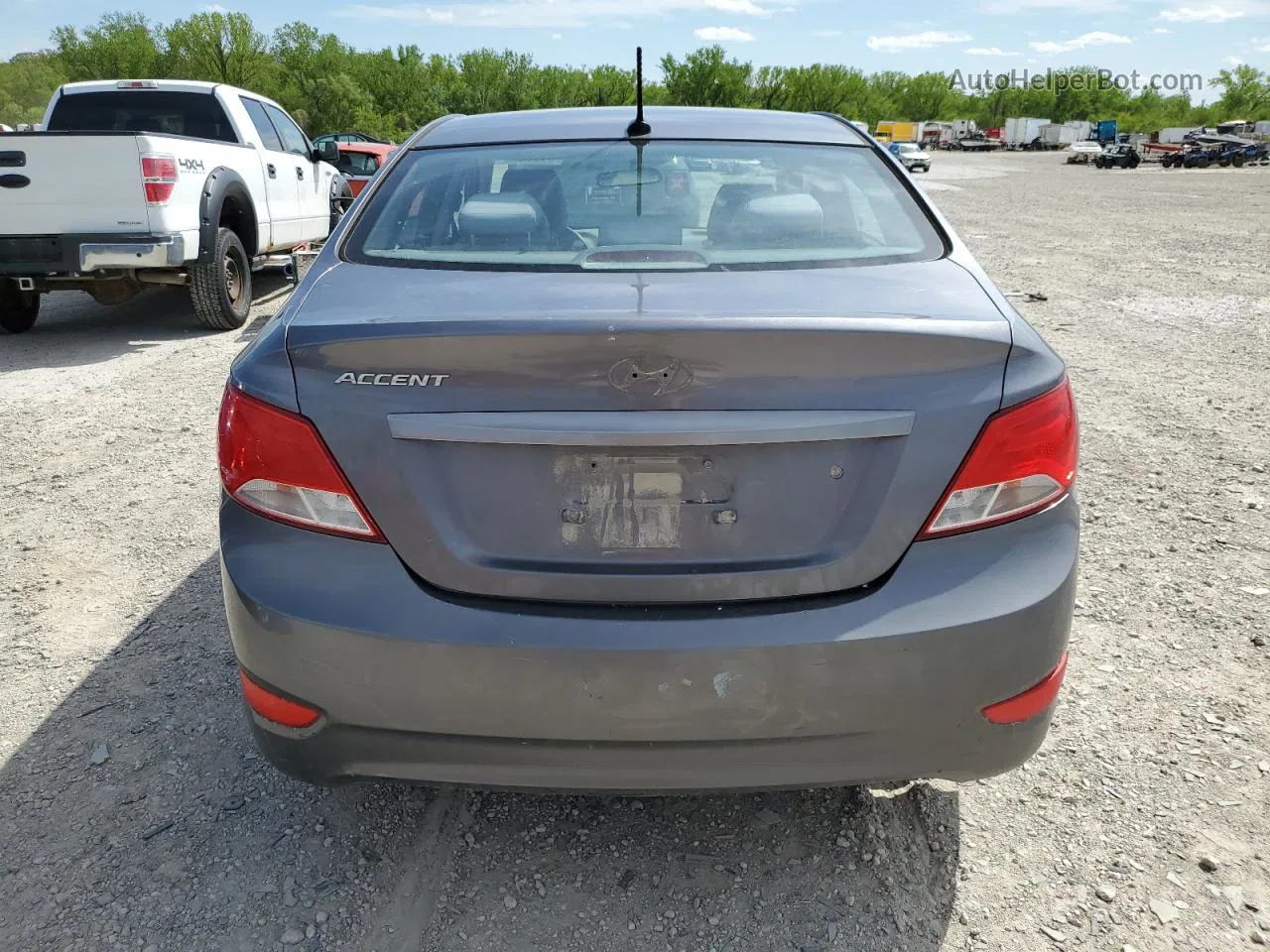 2015 Hyundai Accent Gls Gray vin: KMHCT4AE1FU931142