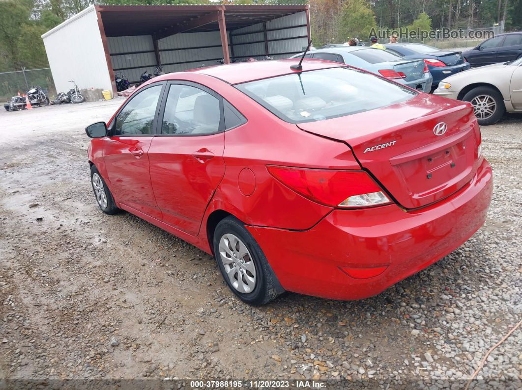 2016 Hyundai Accent Se Красный vin: KMHCT4AE1GU006376