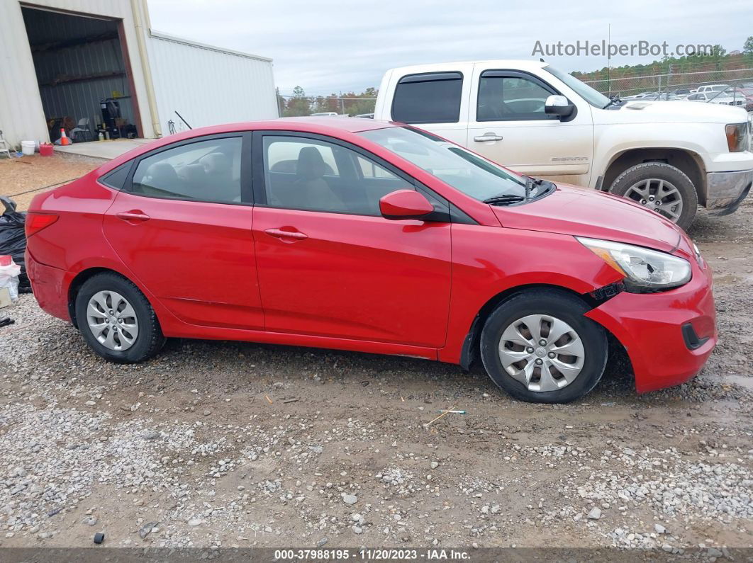 2016 Hyundai Accent Se Красный vin: KMHCT4AE1GU006376