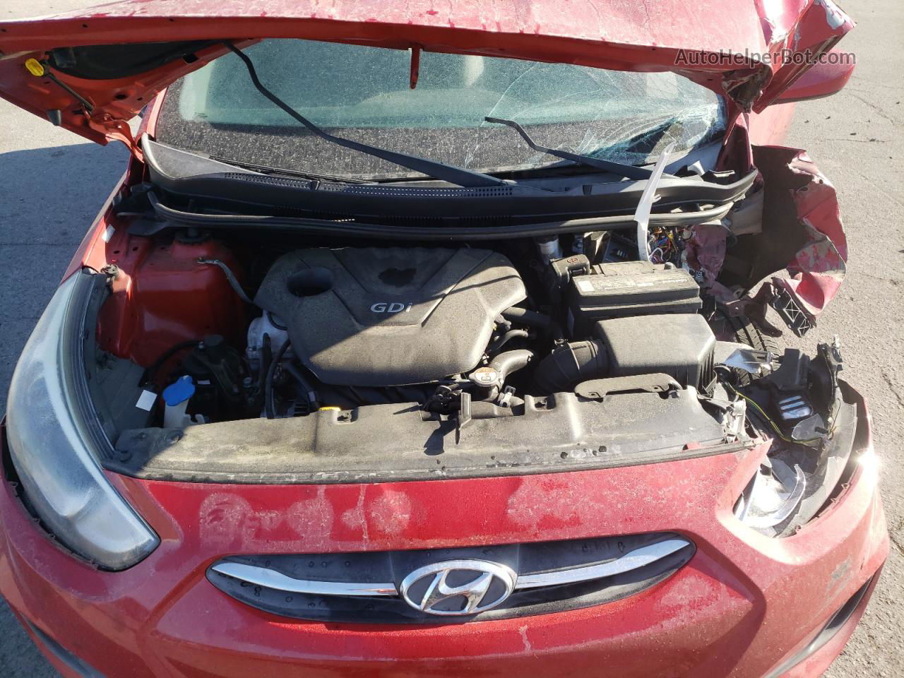 2016 Hyundai Accent Se Red vin: KMHCT4AE1GU012890