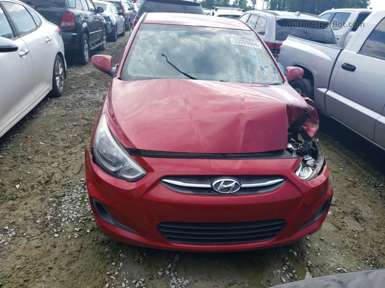 2016 Hyundai Accent Se Red vin: KMHCT4AE1GU012890