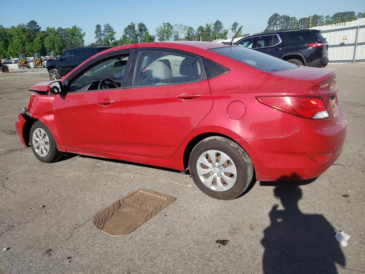 2016 Hyundai Accent Se Красный vin: KMHCT4AE1GU012890