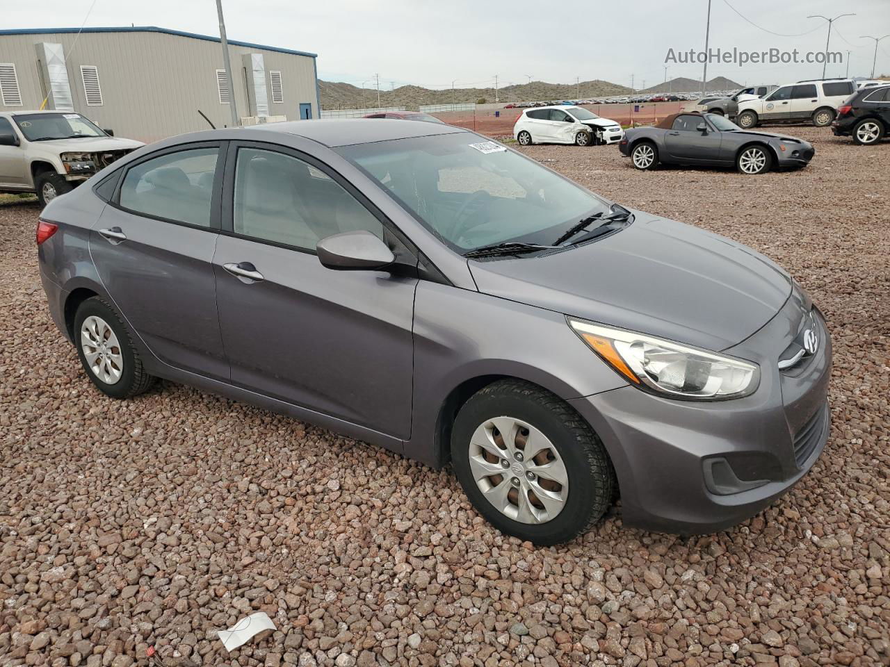 2016 Hyundai Accent Se Серебряный vin: KMHCT4AE1GU017684