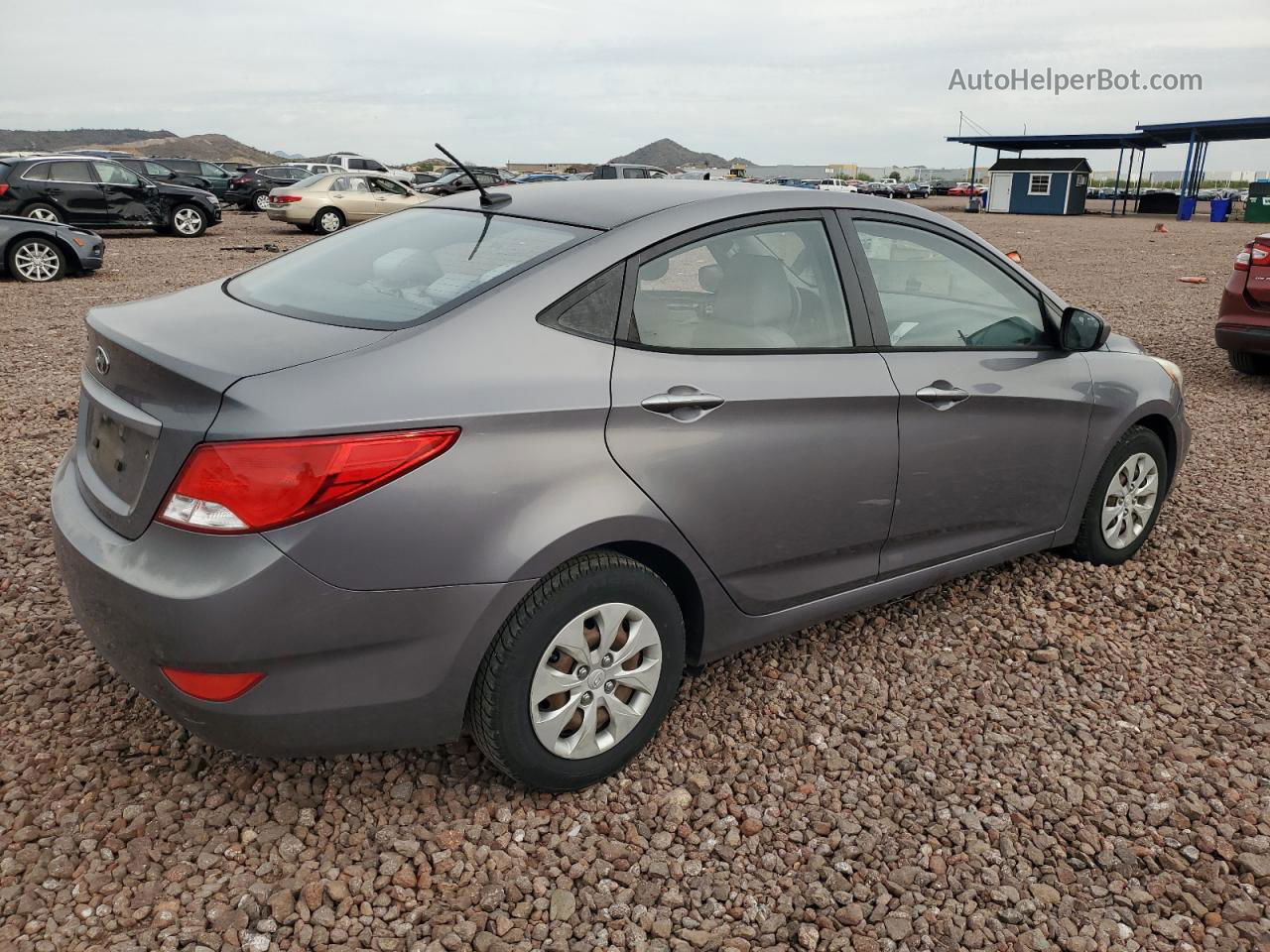 2016 Hyundai Accent Se Silver vin: KMHCT4AE1GU017684