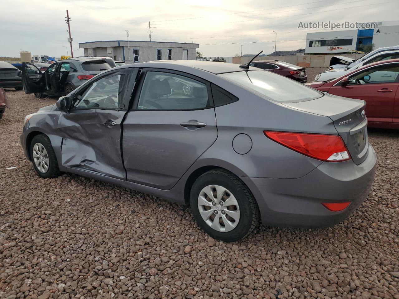 2016 Hyundai Accent Se Серебряный vin: KMHCT4AE1GU017684