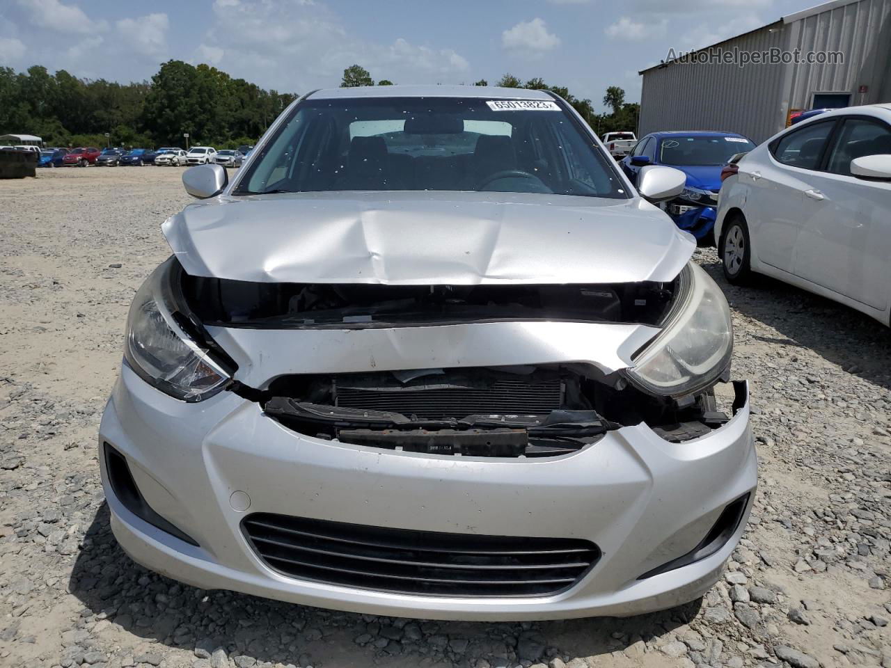 2016 Hyundai Accent Se Silver vin: KMHCT4AE1GU018608