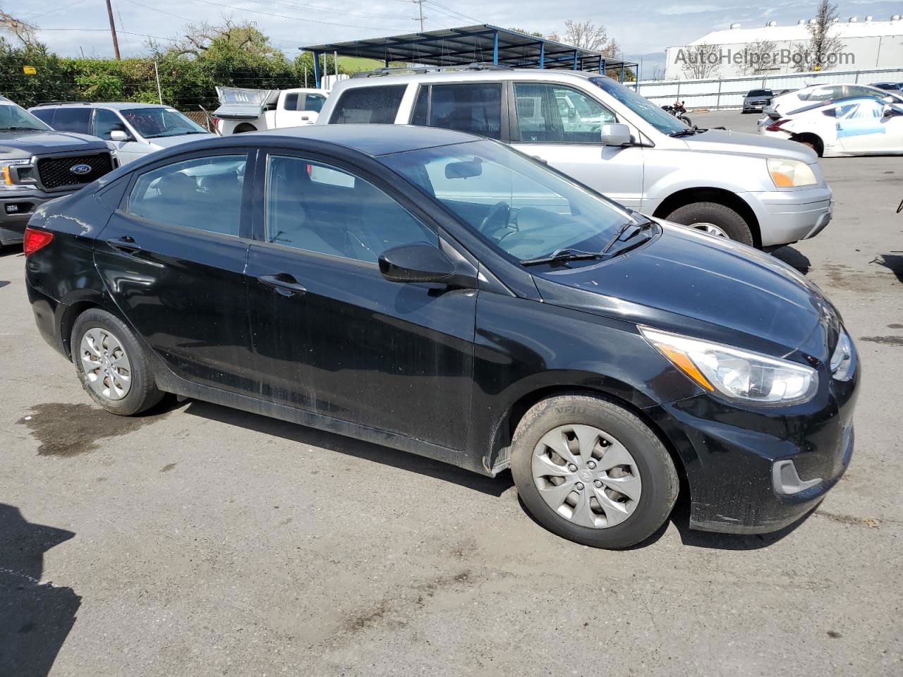 2016 Hyundai Accent Se Black vin: KMHCT4AE1GU030015