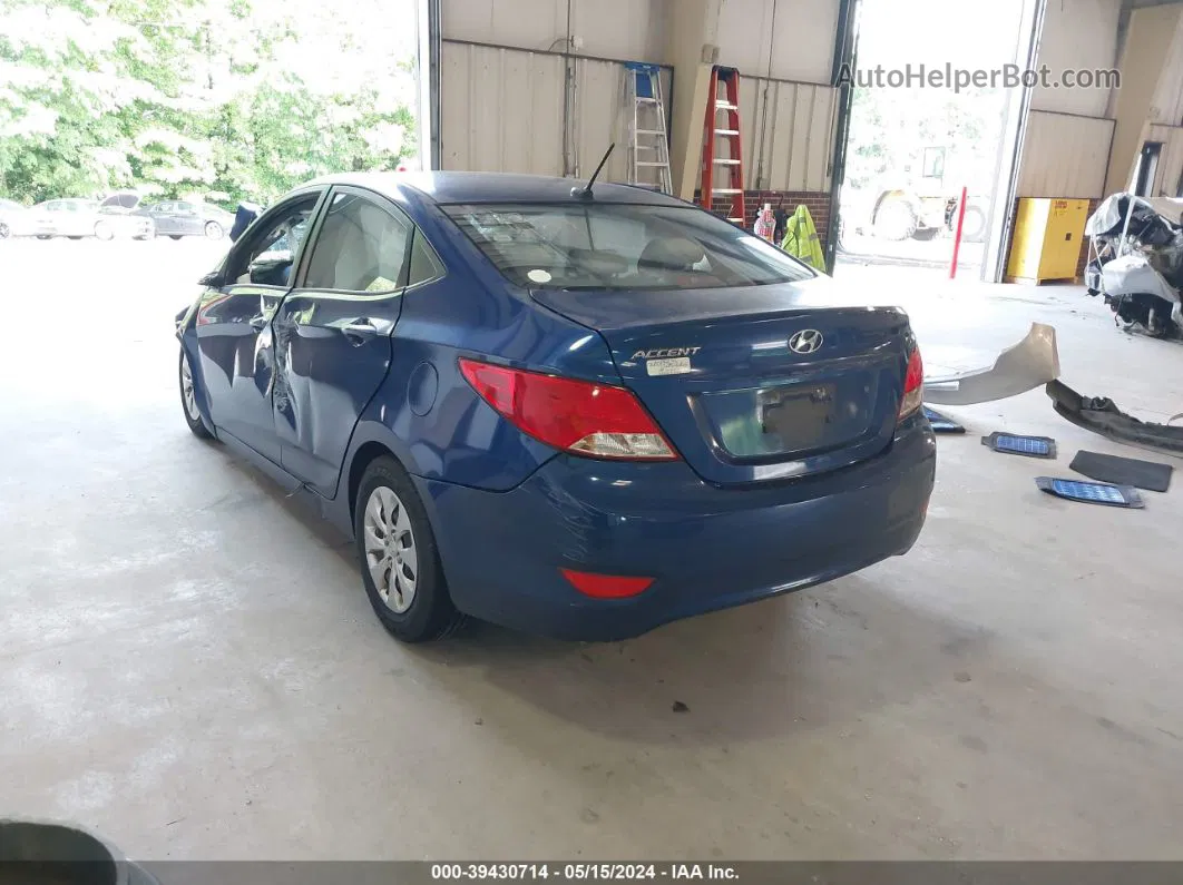 2016 Hyundai Accent Se Blue vin: KMHCT4AE1GU031133