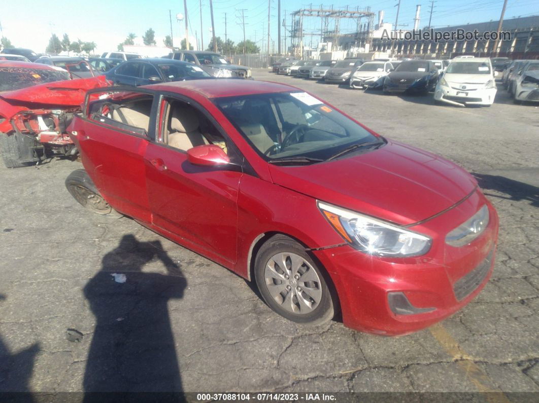 2016 Hyundai Accent Se Red vin: KMHCT4AE1GU054895