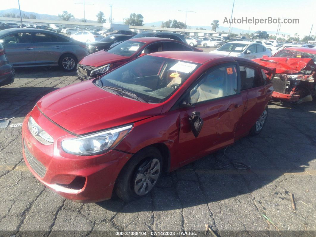 2016 Hyundai Accent Se Красный vin: KMHCT4AE1GU054895