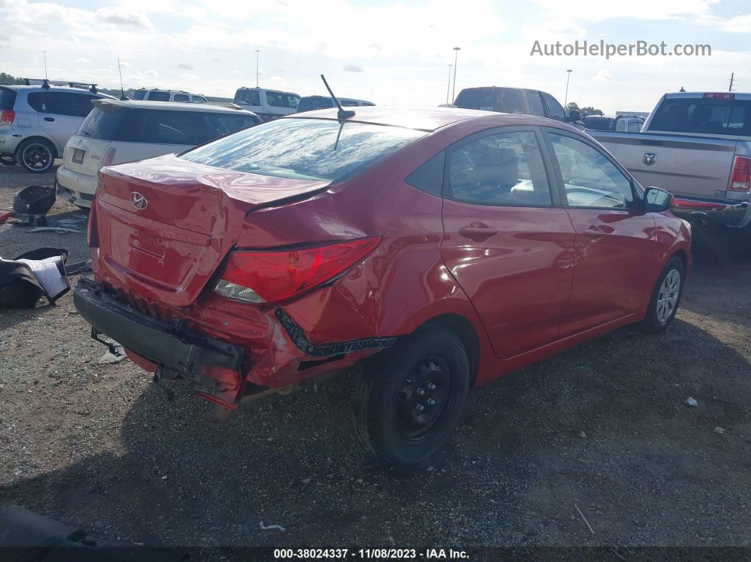 2016 Hyundai Accent Se Red vin: KMHCT4AE1GU058610