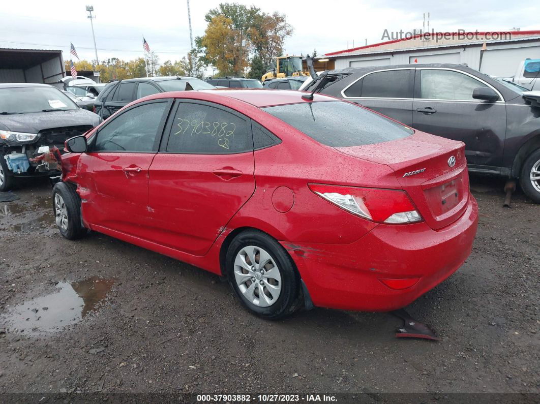 2016 Hyundai Accent Se Красный vin: KMHCT4AE1GU064407