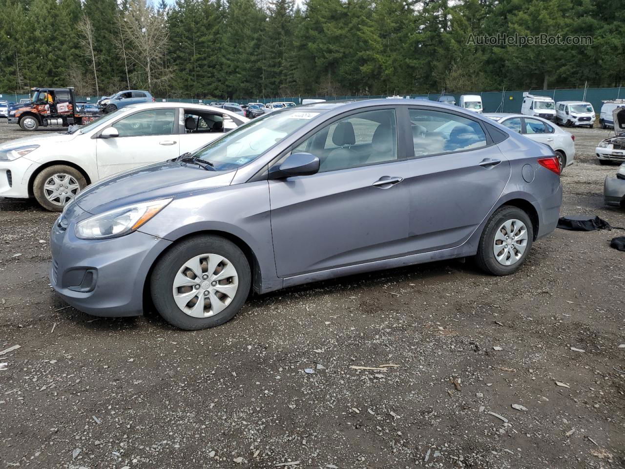 2016 Hyundai Accent Se Silver vin: KMHCT4AE1GU067856