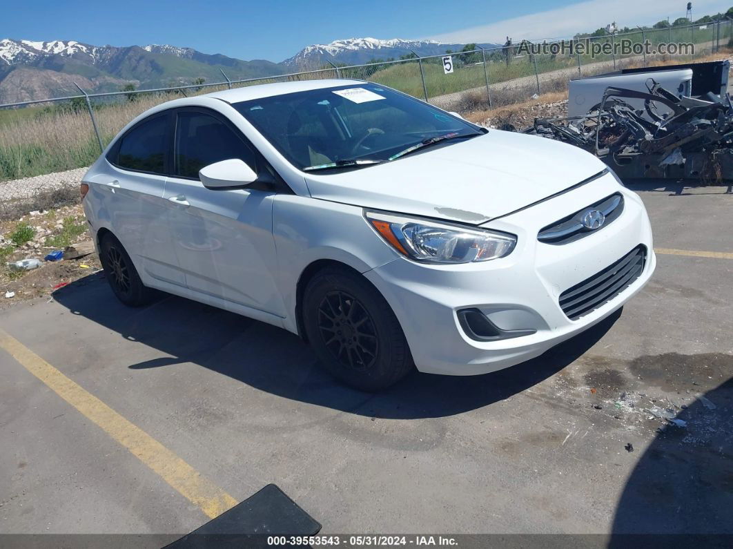 2016 Hyundai Accent Se White vin: KMHCT4AE1GU077819