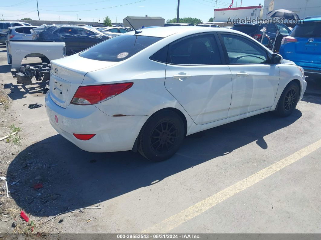 2016 Hyundai Accent Se White vin: KMHCT4AE1GU077819