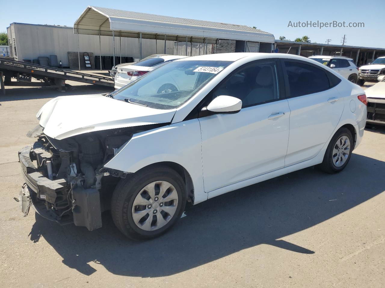 2016 Hyundai Accent Se White vin: KMHCT4AE1GU090439