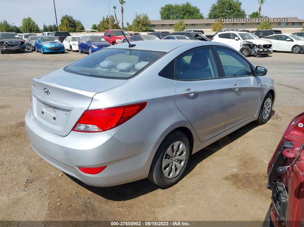 2016 Hyundai Accent Se Silver vin: KMHCT4AE1GU090599