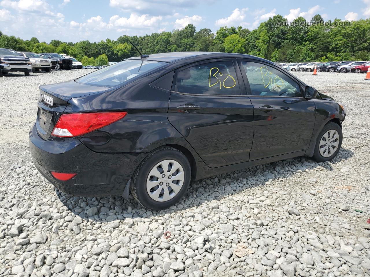 2016 Hyundai Accent Se Черный vin: KMHCT4AE1GU092238