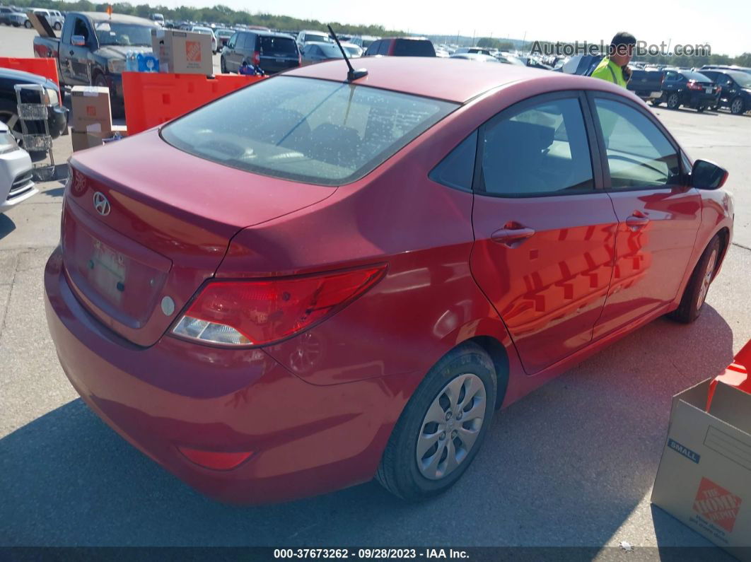 2016 Hyundai Accent Se Red vin: KMHCT4AE1GU092790