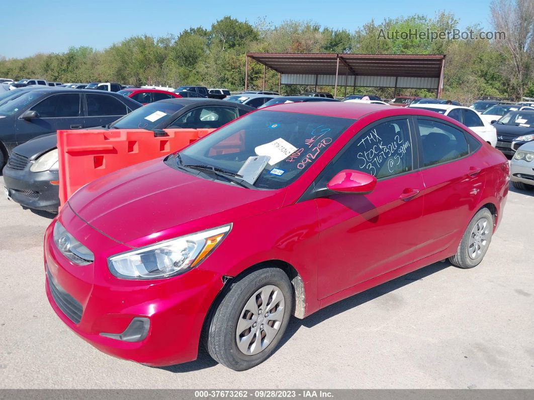 2016 Hyundai Accent Se Red vin: KMHCT4AE1GU092790