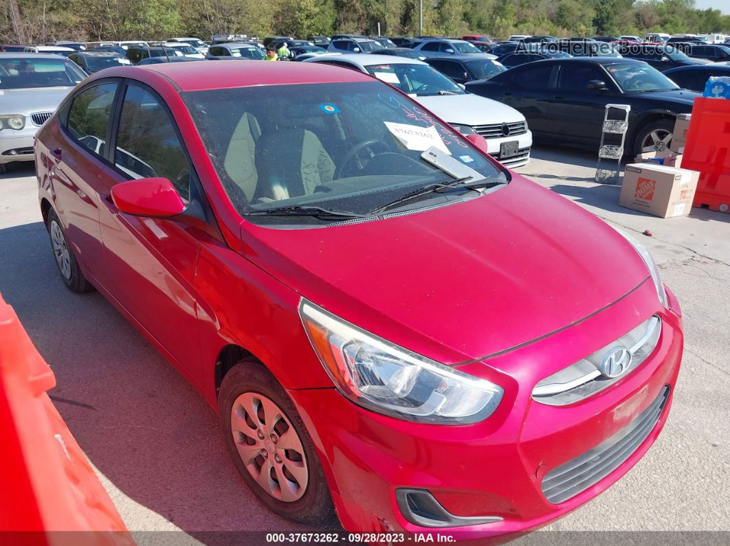 2016 Hyundai Accent Se Красный vin: KMHCT4AE1GU092790