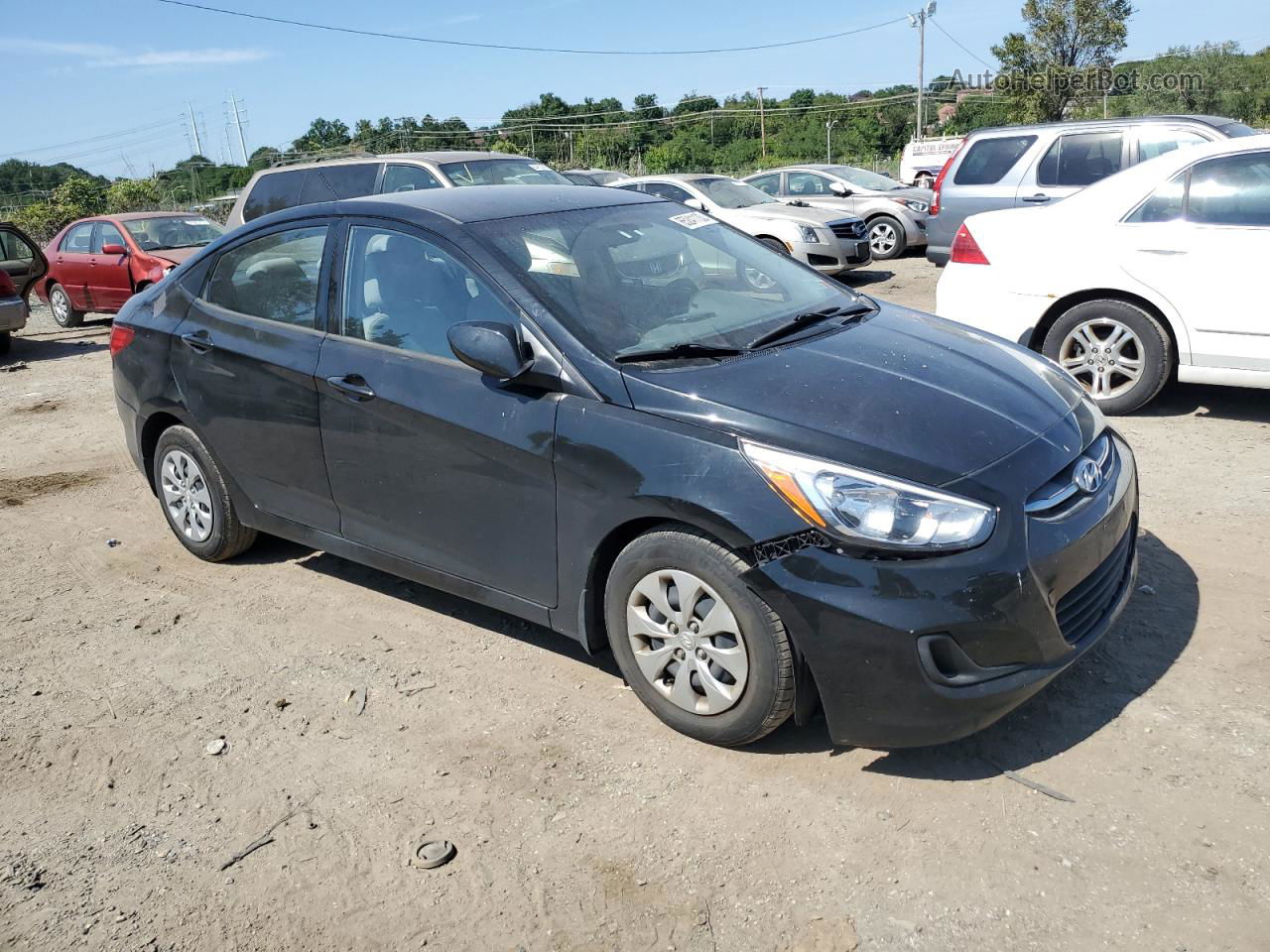 2016 Hyundai Accent Se Black vin: KMHCT4AE1GU108678