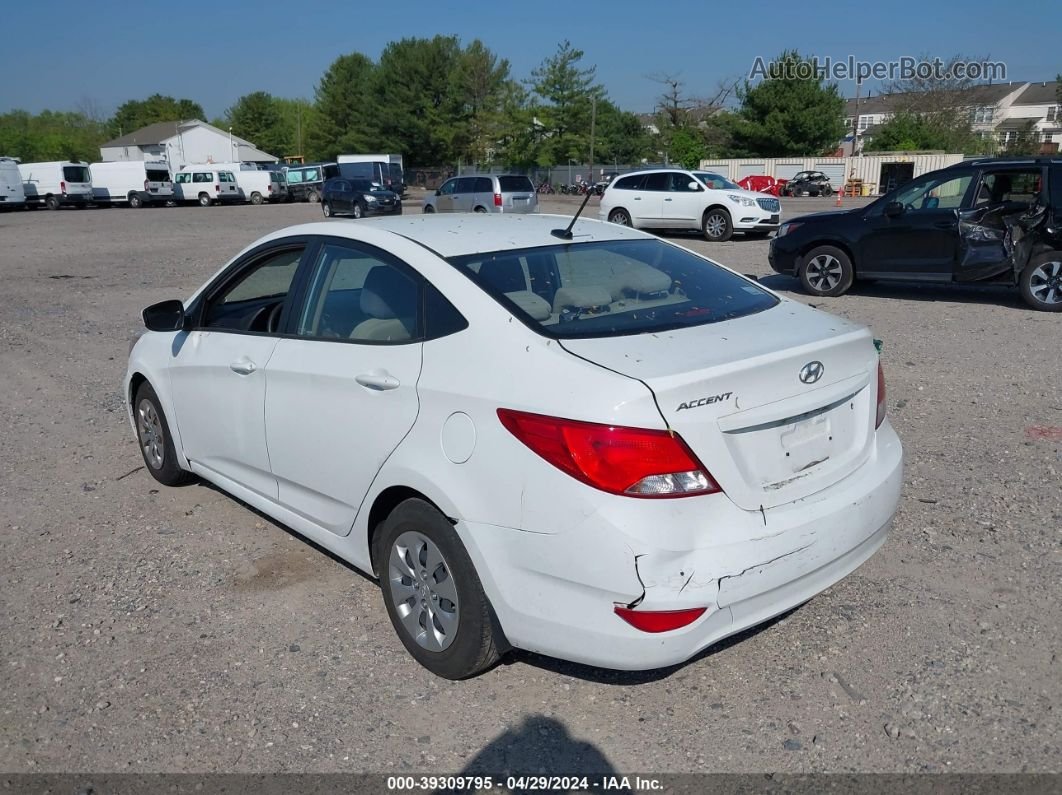 2016 Hyundai Accent Se Белый vin: KMHCT4AE1GU108714